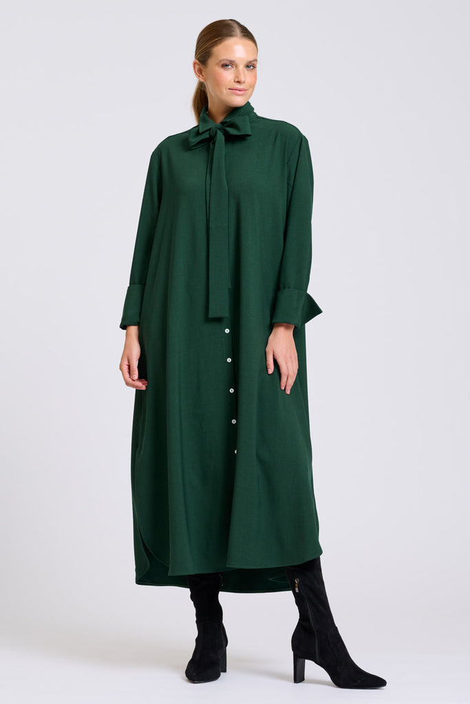 Shirty Pia Dress - Racing Green