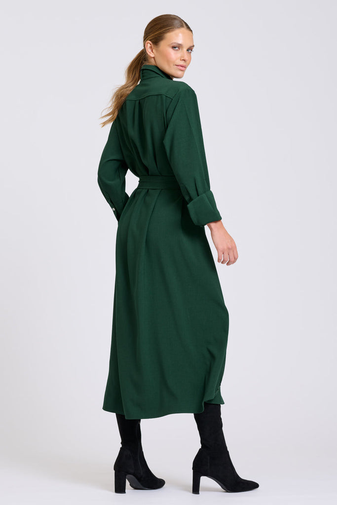 Shirty Pia Dress - Racing Green