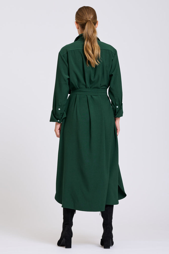 Shirty Pia Dress - Racing Green
