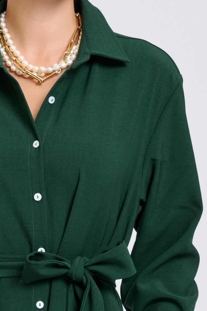Shirty Pia Dress - Racing Green