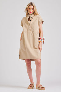 Shirty Style The Fonda Cargo Dress - Stone