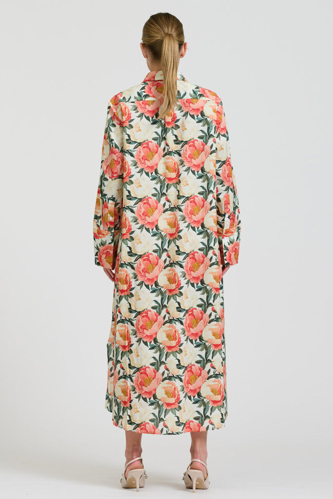Shirty The Amelie Shirt Dress - Peony