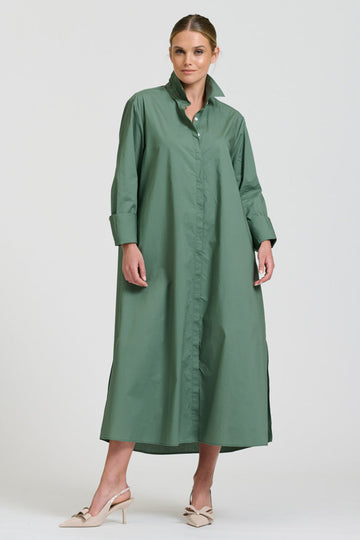 Shirty The Amelie Shirt Dress - Sage