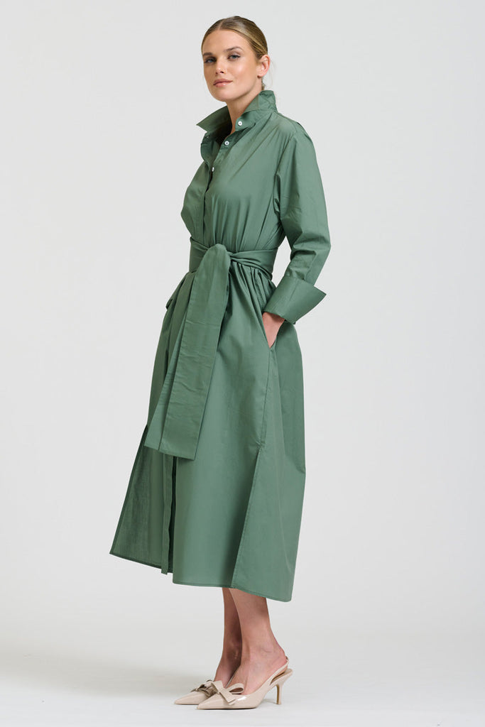 Shirty The Amelie Shirt Dress - Sage