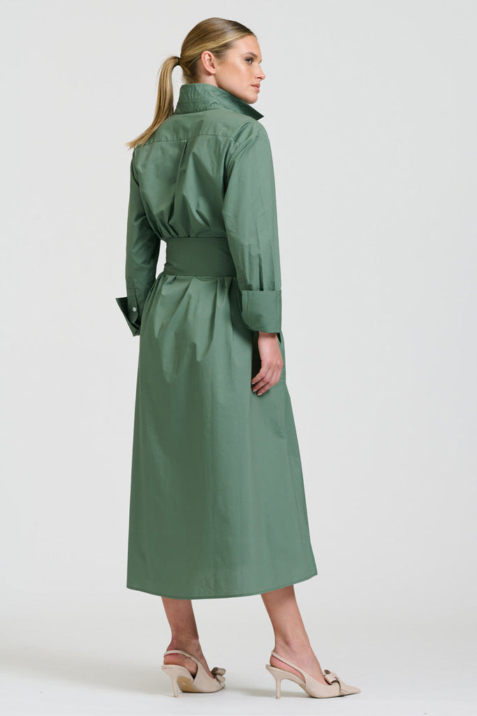 Shirty The Amelie Shirt Dress - Sage