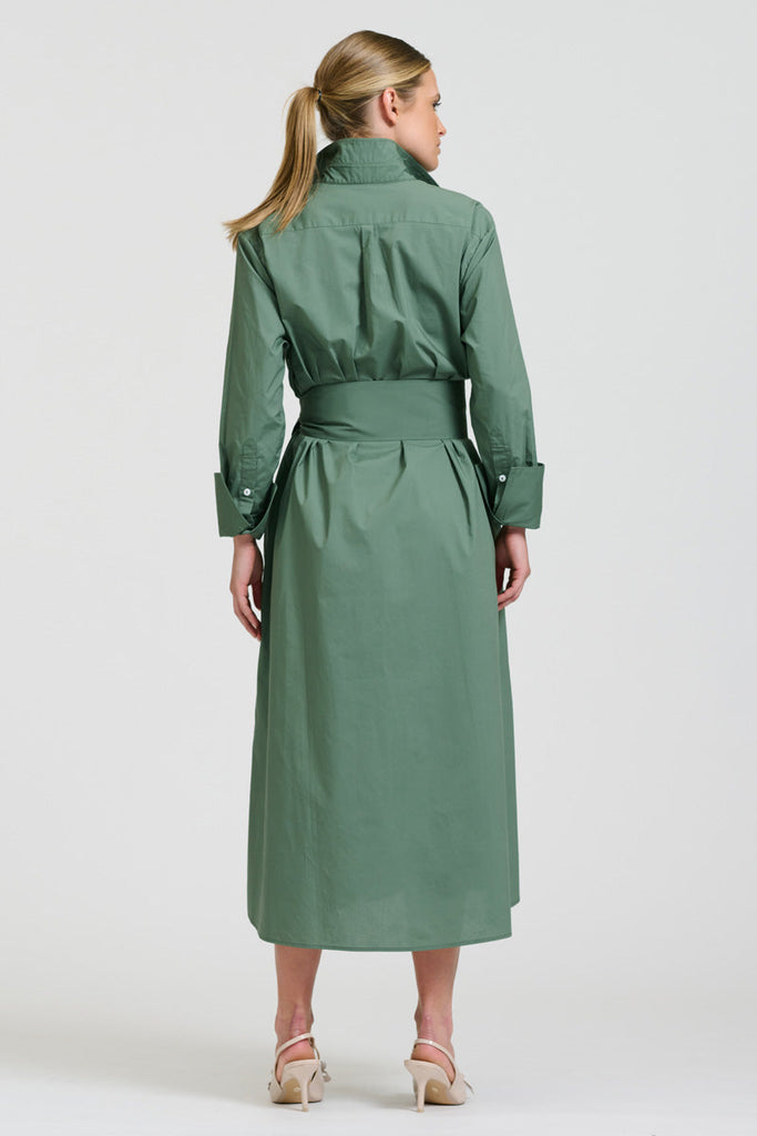 Shirty The Amelie Shirt Dress - Sage