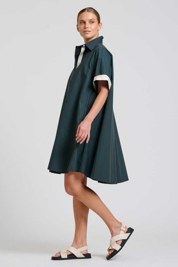 Shirty The Bianca Oversized Shirt Dress - Slate