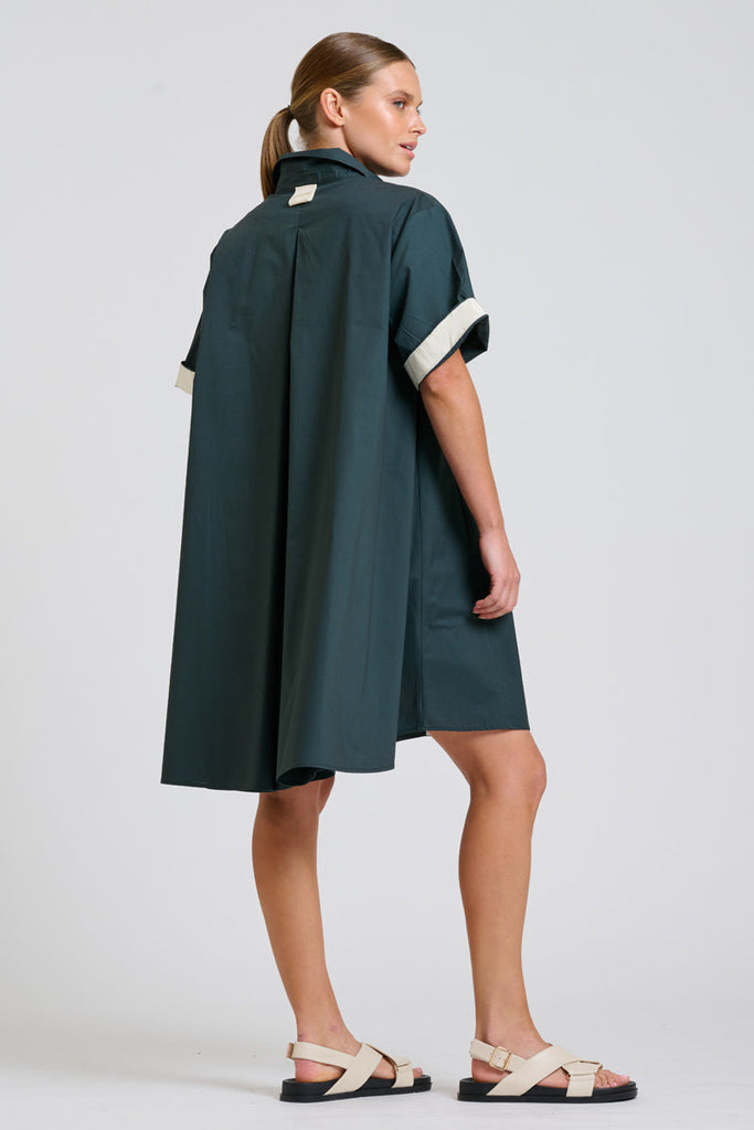Shirty The Bianca Oversized Shirt Dress - Slate