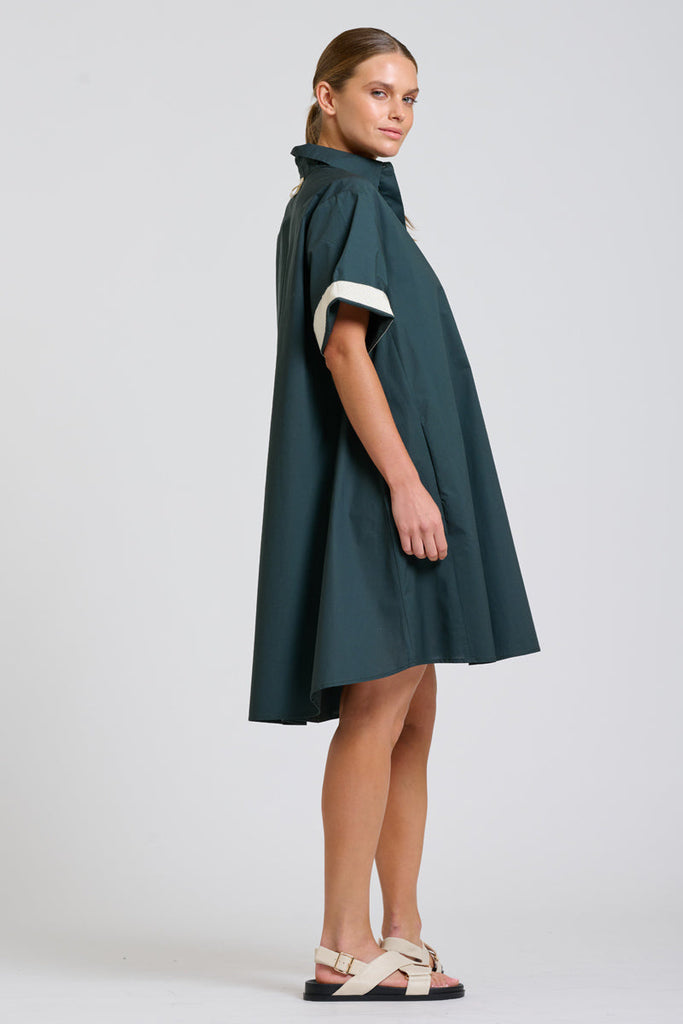 Shirty The Bianca Oversized Shirt Dress - Slate