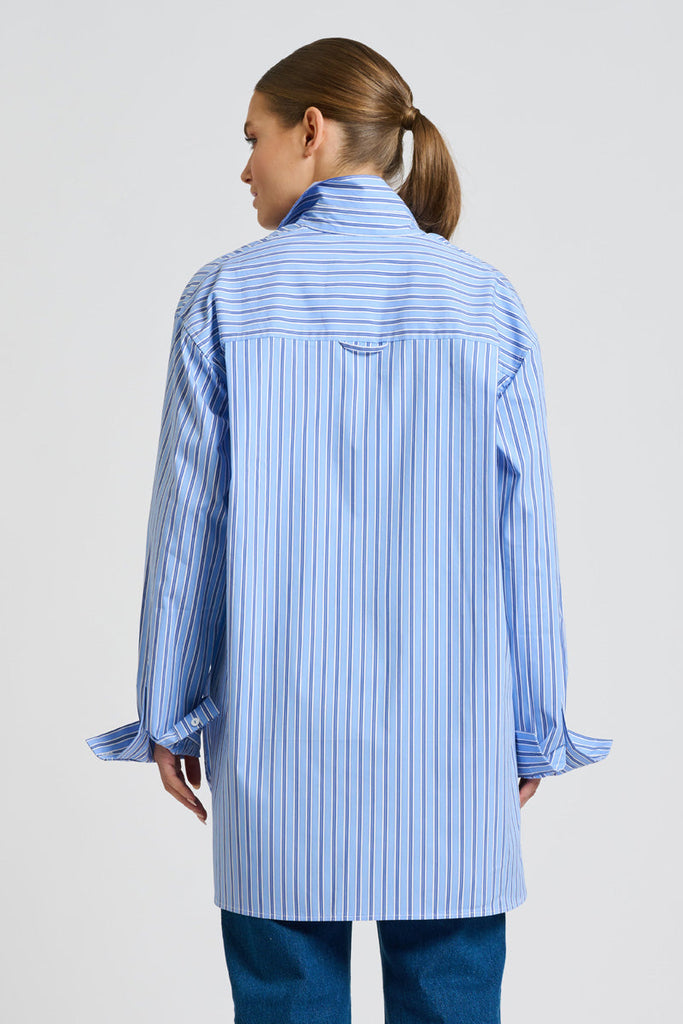 Shirty The Boyfriend Shirt - Blue Stripe