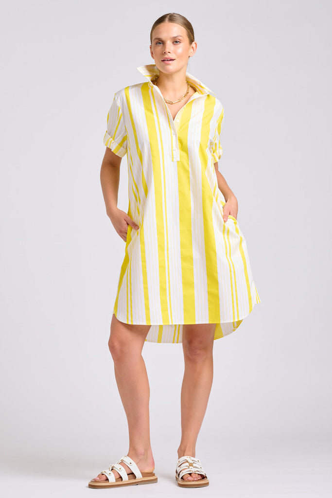 Shirty The Catie Dress - Sunrise Retro Stripe