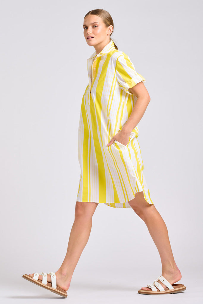 Shirty The Catie Dress - Sunrise Retro Stripe
