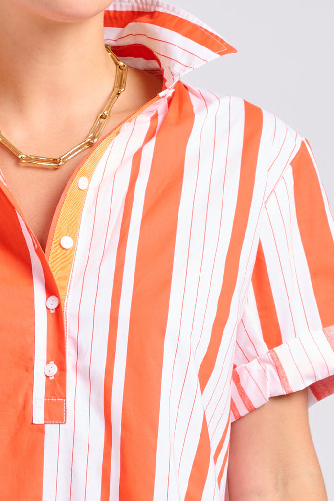 Shirty The Catie Dress - Sunset Retro Stripe