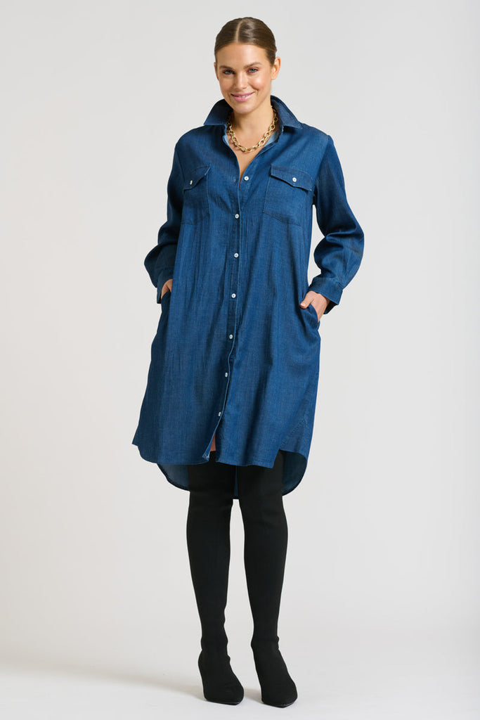 Shirty The Daisy Dress - Denim