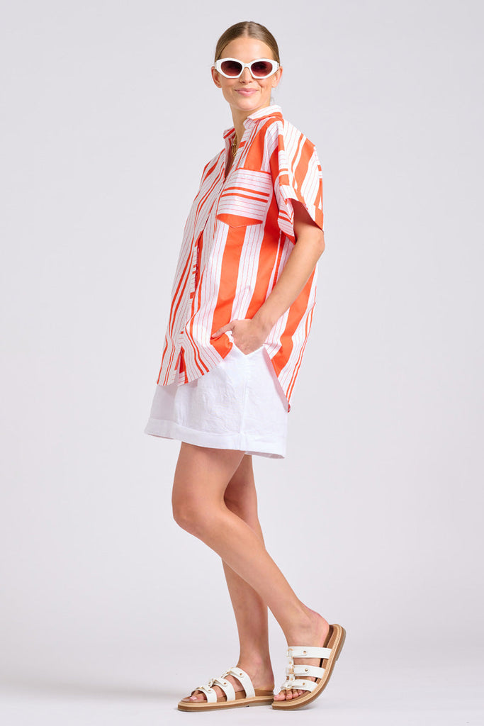 Shirty The Ella Shirt - Sunset Retro Stripe
