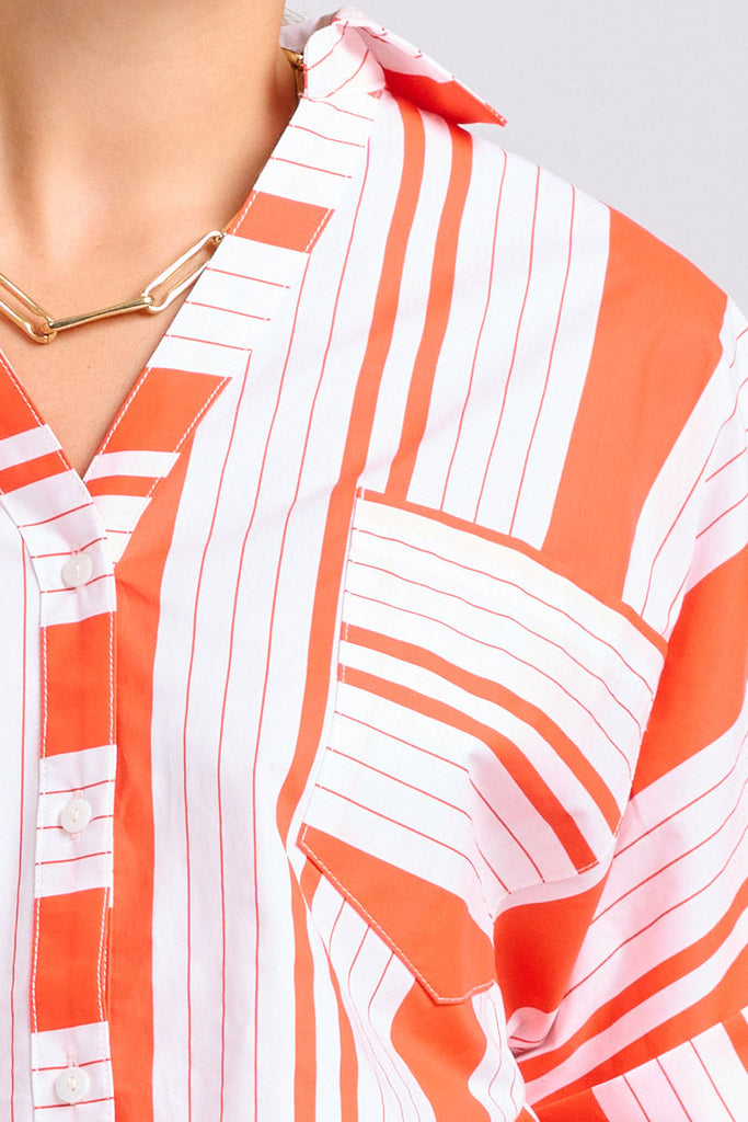 Shirty The Ella Shirt - Sunset Retro Stripe