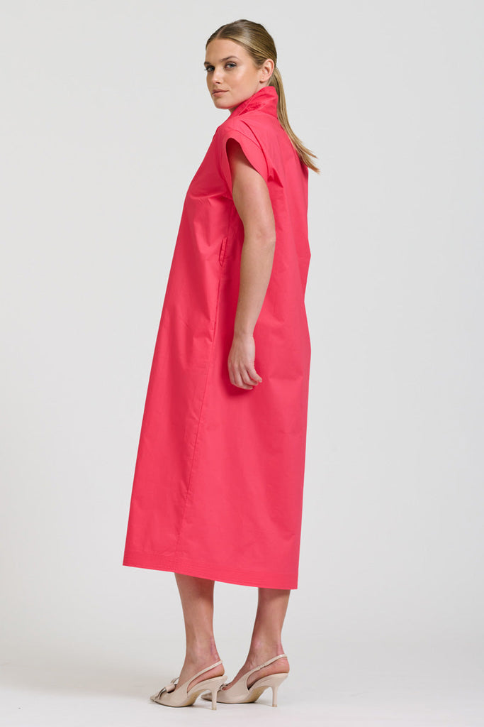 Shirty The Fifi Shirt Dress - Berry Crush