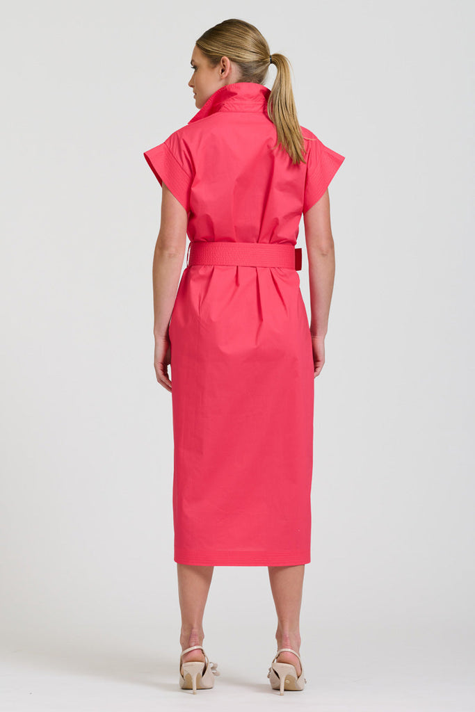 Shirty The Fifi Shirt Dress - Berry Crush