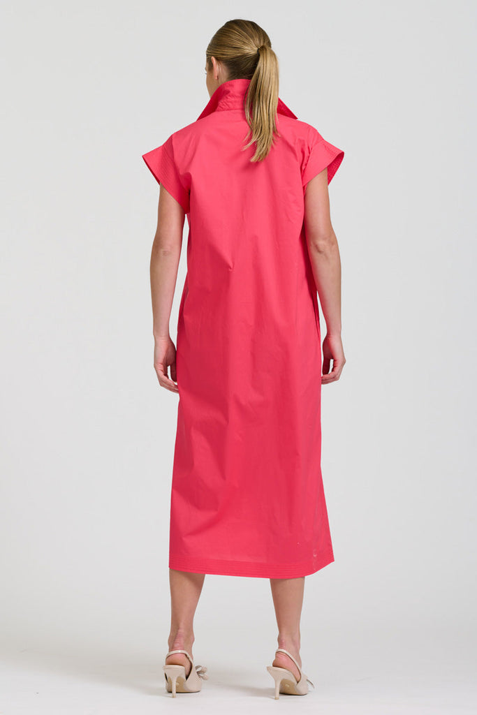 Shirty The Fifi Shirt Dress - Berry Crush