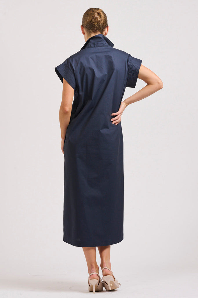 The Fifi Shirt Dress - French Navy