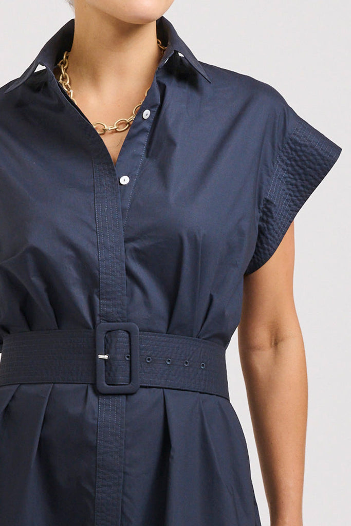 The Fifi Shirt Dress - French Navy