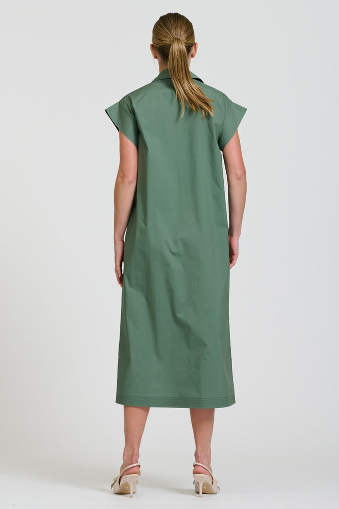 Shirty The Fifi Shirt Dress - Sage