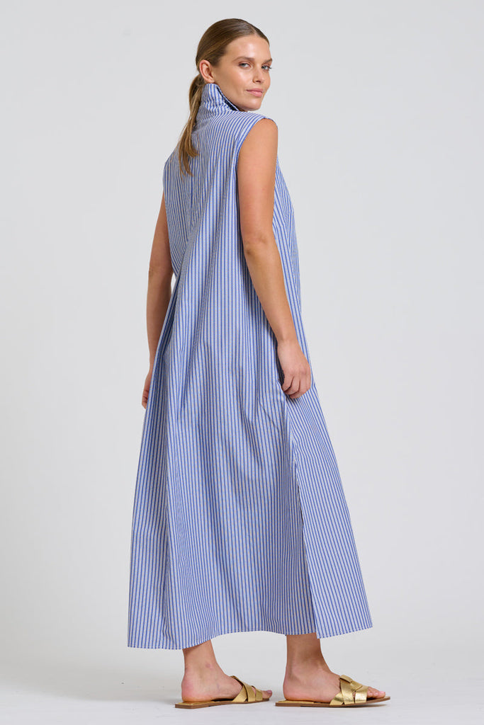 Shirty The Freya Shirt Dress - Navy Stripe