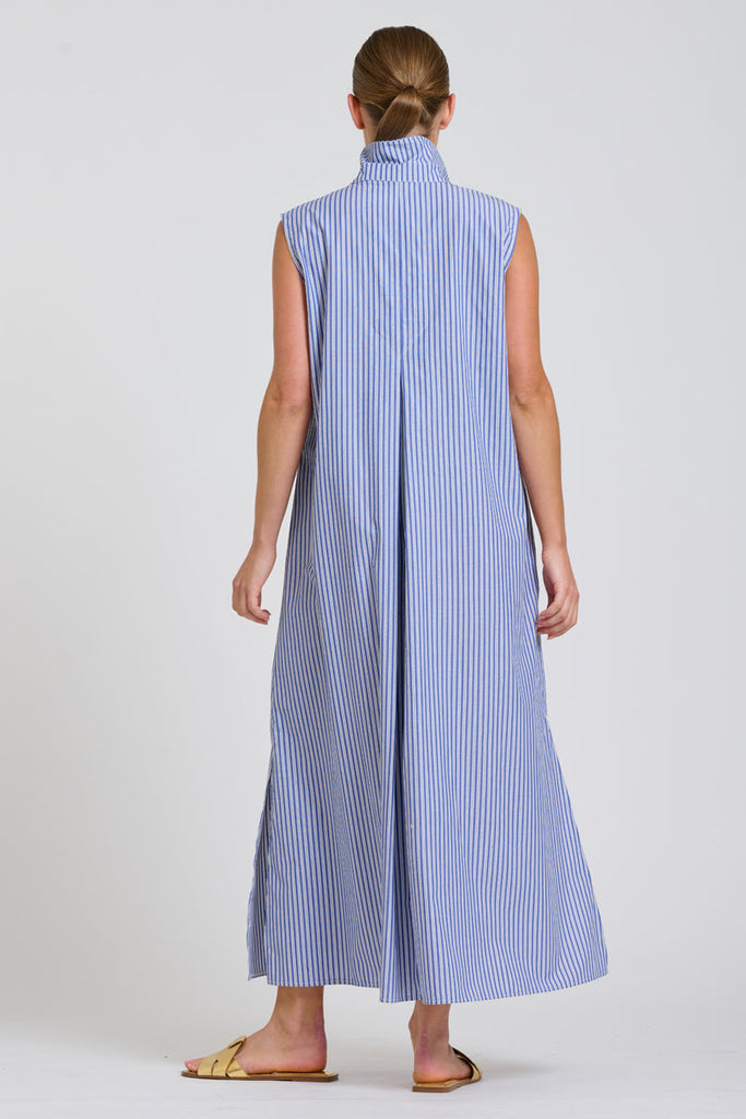 Shirty The Freya Shirt Dress - Navy Stripe