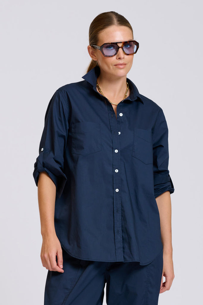 Shirty The Girlfriend Shirt - French Navy