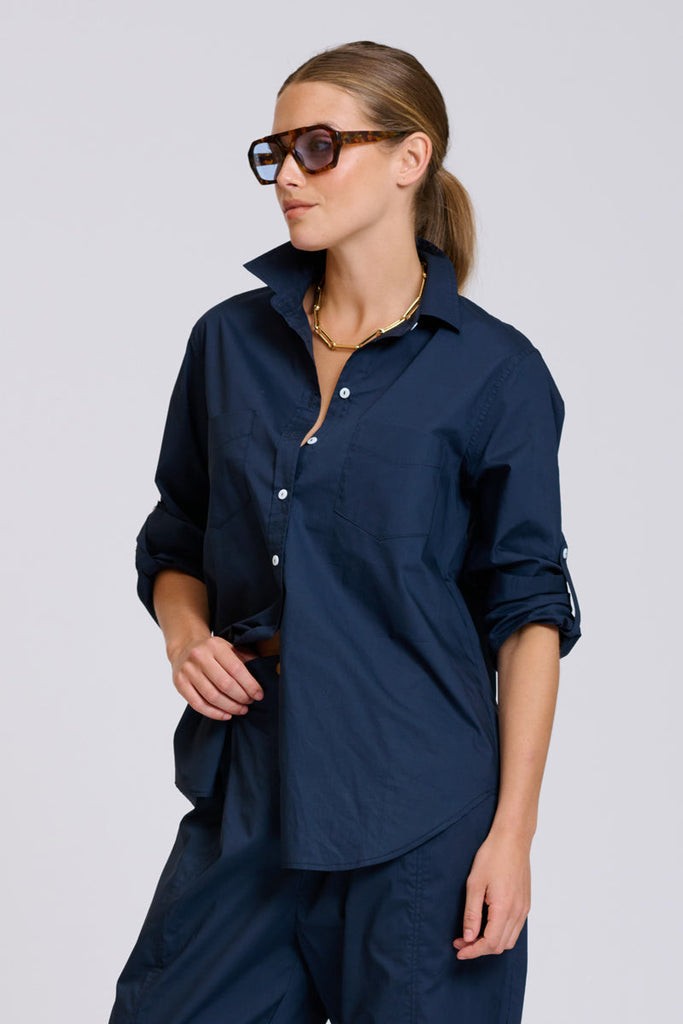 Shirty The Girlfriend Shirt - French Navy