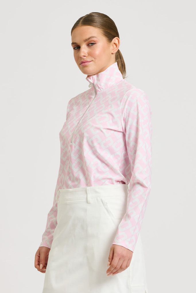 Shirty The Grange Long Sleeve Shirt - Ballet Pink Chain