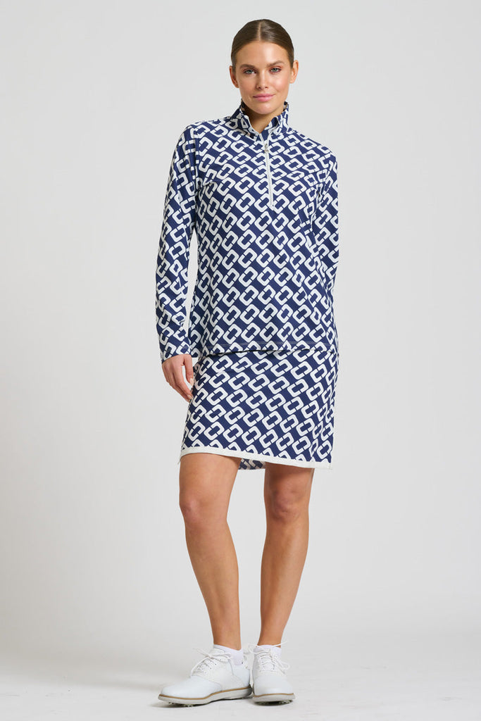 Shirty The Grange Long Sleeve Shirt - French Navy Chain