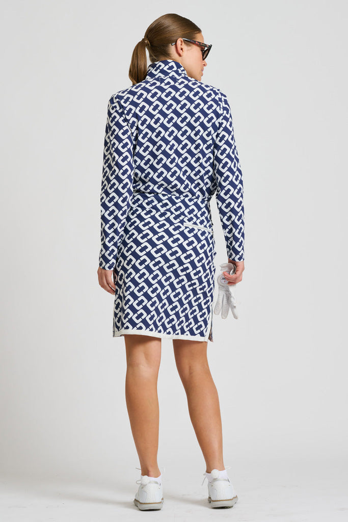 Shirty The Grange Long Sleeve Shirt - French Navy Chain