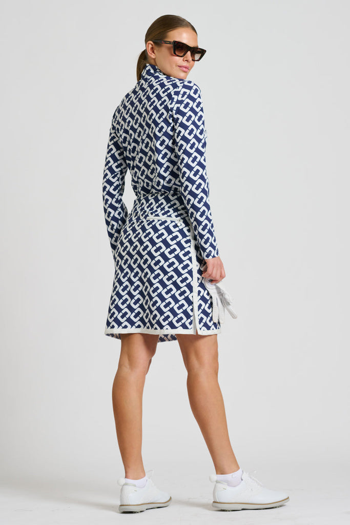 Shirty The Grange Long Sleeve Shirt - French Navy Chain