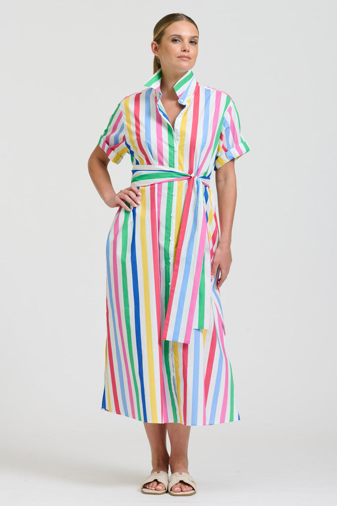 Shirty The Lucy Dress - Fiesta Stripe