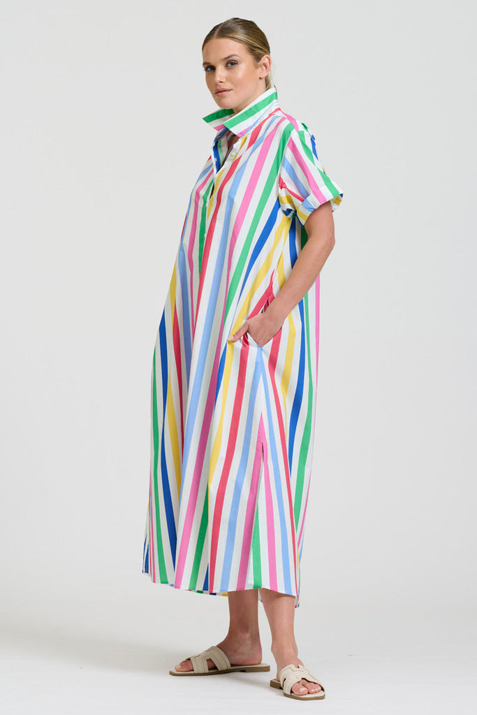 Shirty The Lucy Dress - Fiesta Stripe