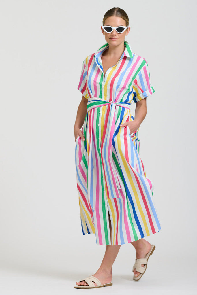 Shirty The Lucy Dress - Fiesta Stripe