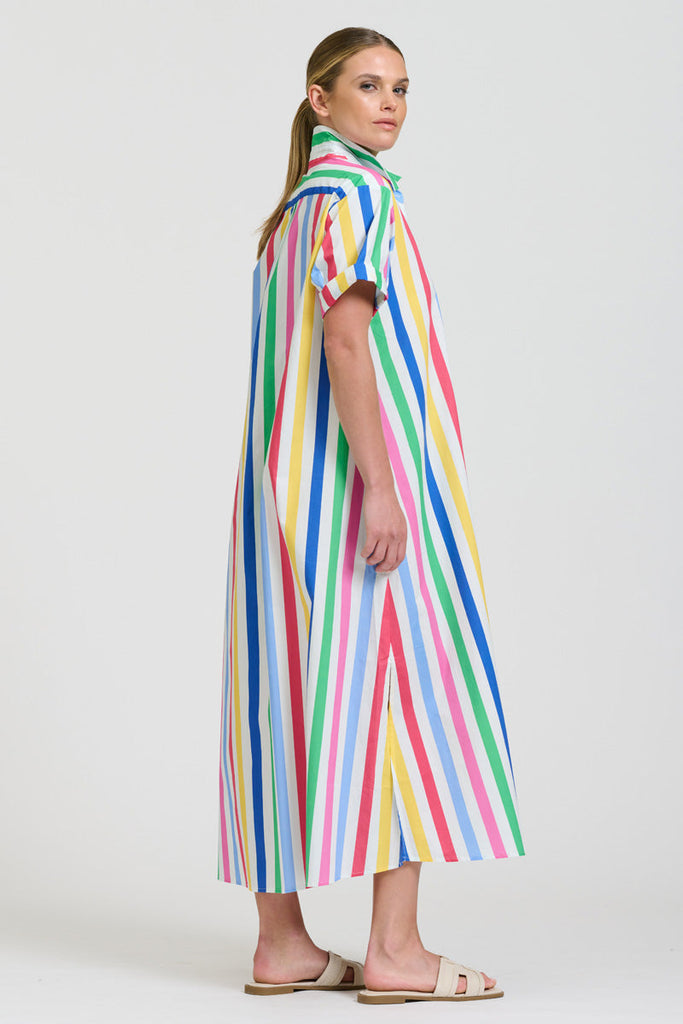 Shirty The Lucy Dress - Fiesta Stripe