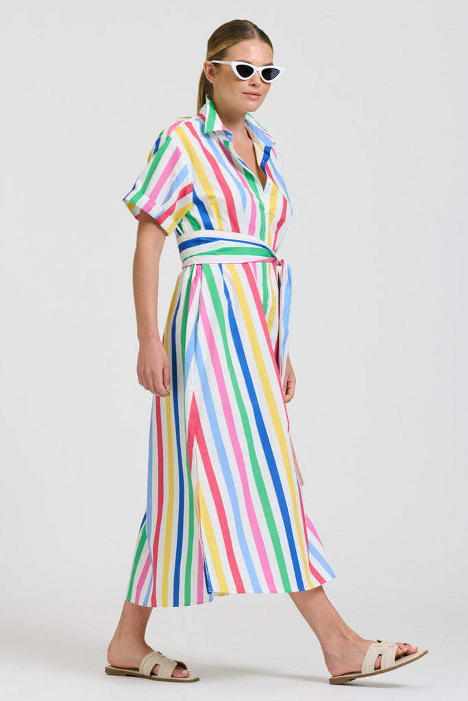 Shirty The Lucy Dress - Fiesta Stripe