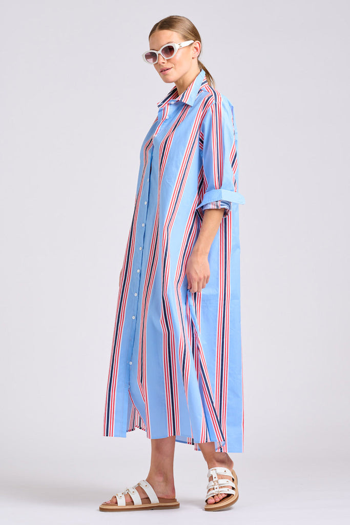 Shirty The Luna Dress - Nautical Stripe