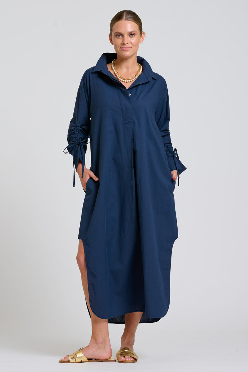millie dress navy organza STAUD MILLIE DRESS | NAVY ORGANZA - 166-7279-NVY