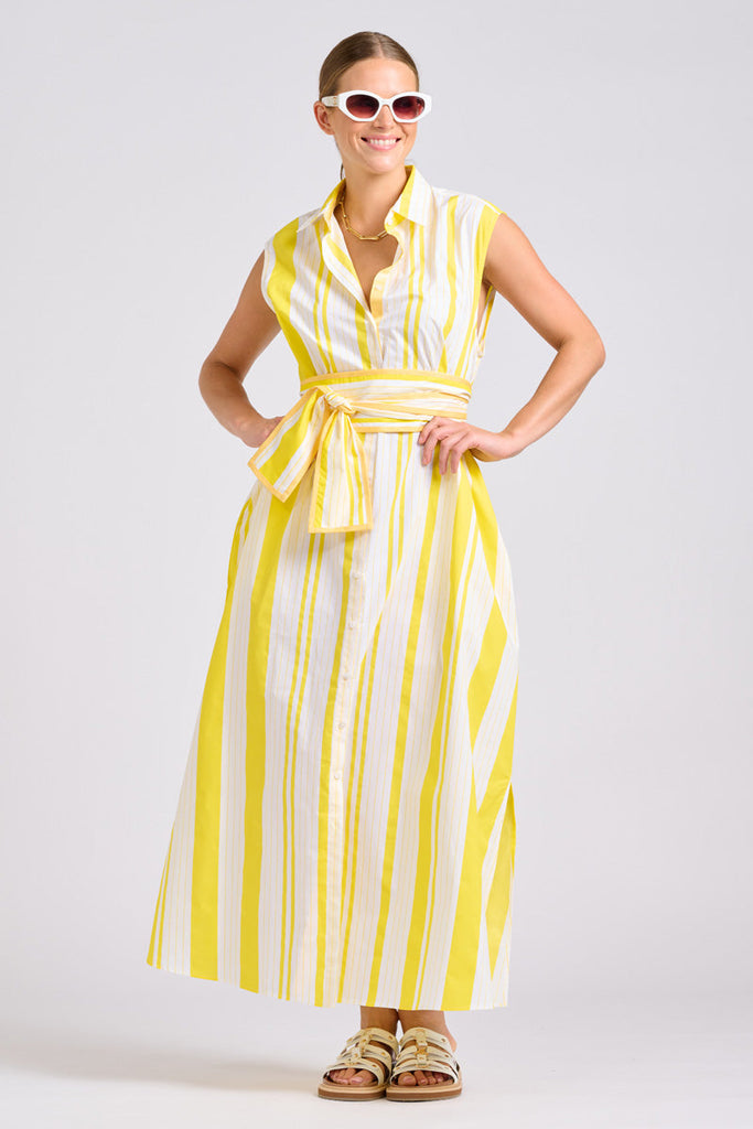 Shirty The Sabine Dress - Sunrise Retro Stripe