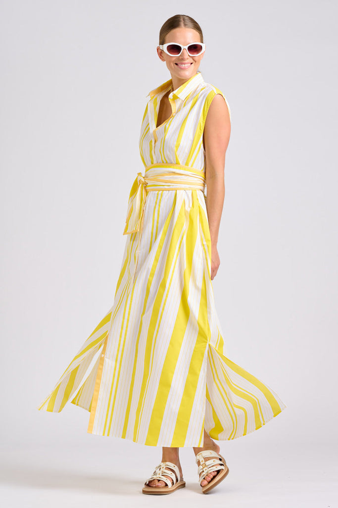 Shirty The Sabine Dress - Sunrise Retro Stripe