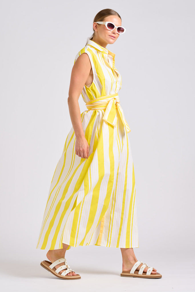 Shirty The Sabine Dress - Sunrise Retro Stripe