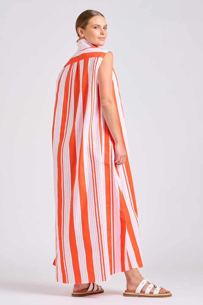 Shirty The Sabine Dress - Sunset Retro Stripe