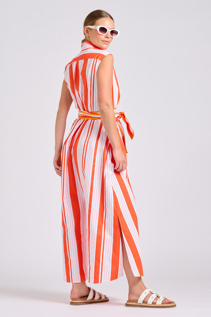 Shirty The Sabine Dress - Sunset Retro Stripe