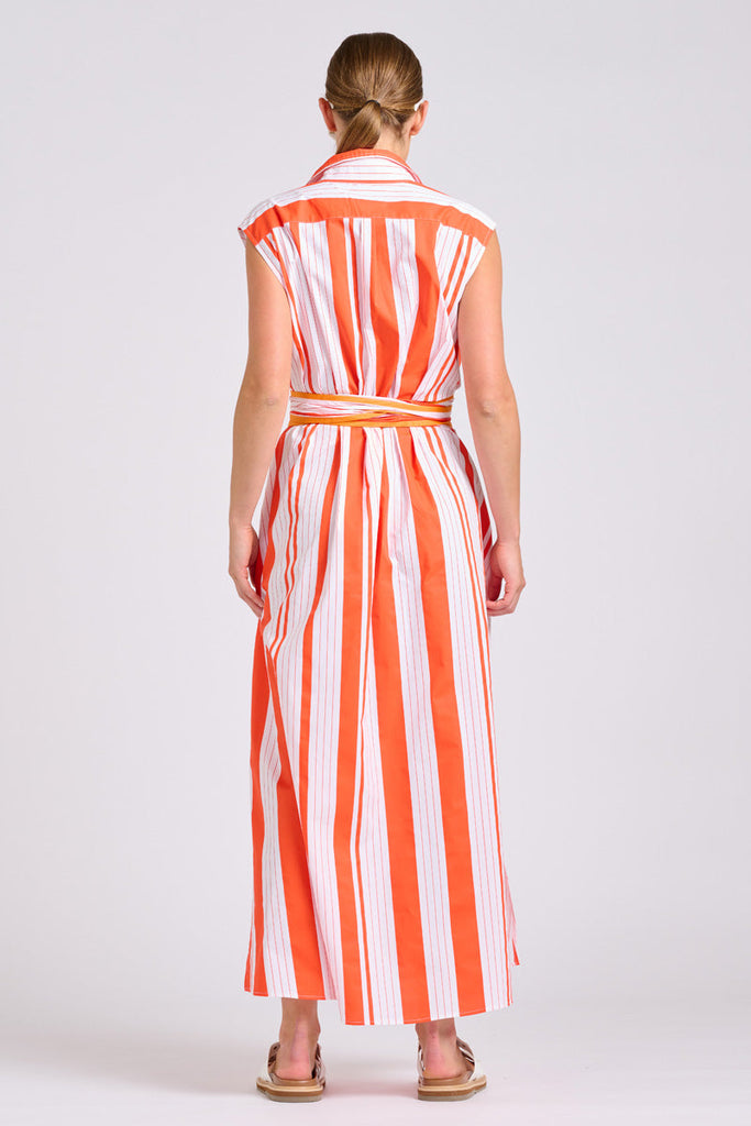 Shirty The Sabine Dress - Sunset Retro Stripe