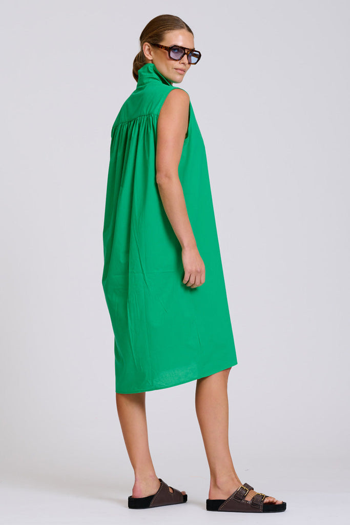 Shirty The Sandra Shirtdress - Bright Green
