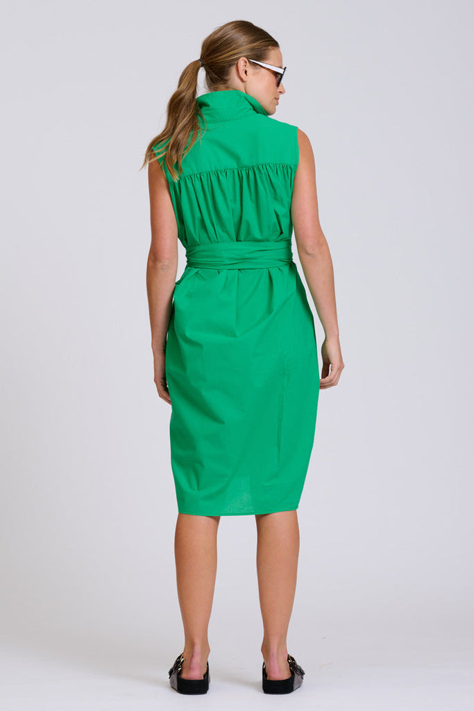 Shirty The Sandra Shirtdress - Bright Green