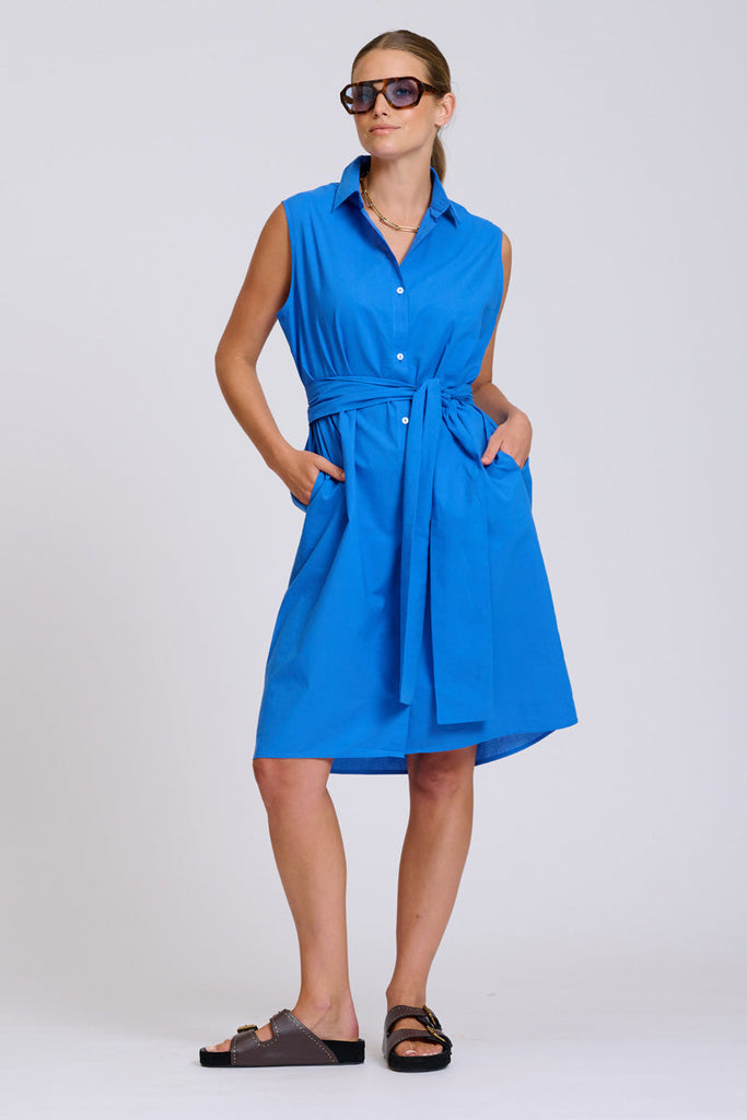 Shirty The Sandra Shirtdress - Royal Blue